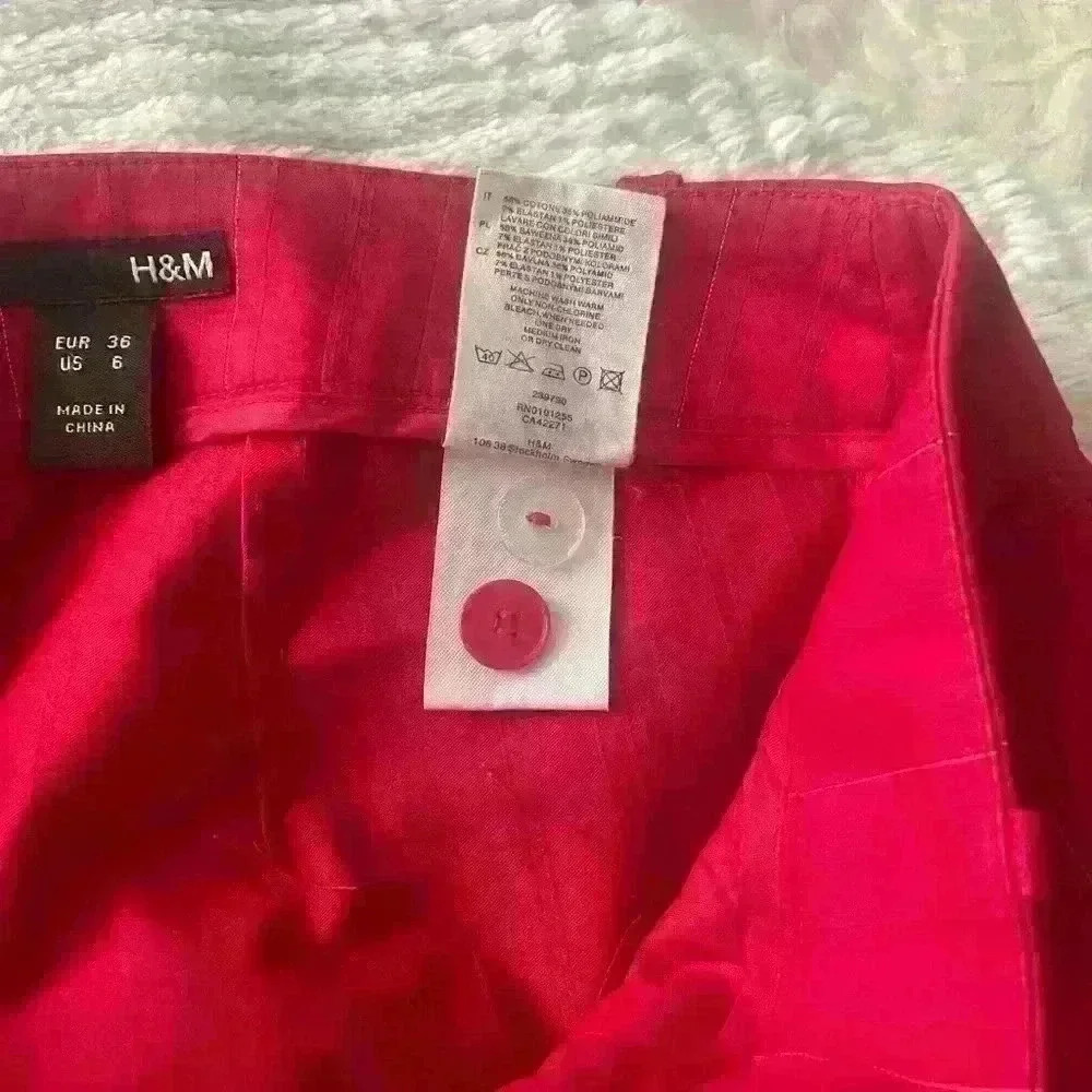 H&M sexy party office fit  and flair pant wit stretch and side pockets size 6 - Picture 5 of 5